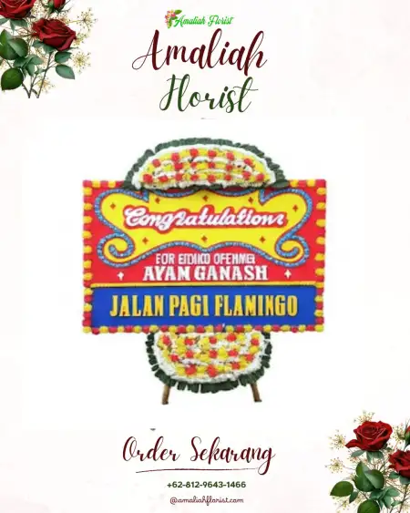 Sewa Papan Bunga Meles